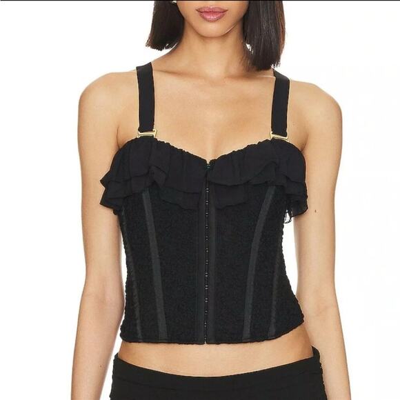 We Are HAH Seams Like A Princess Corset in Noir Black.